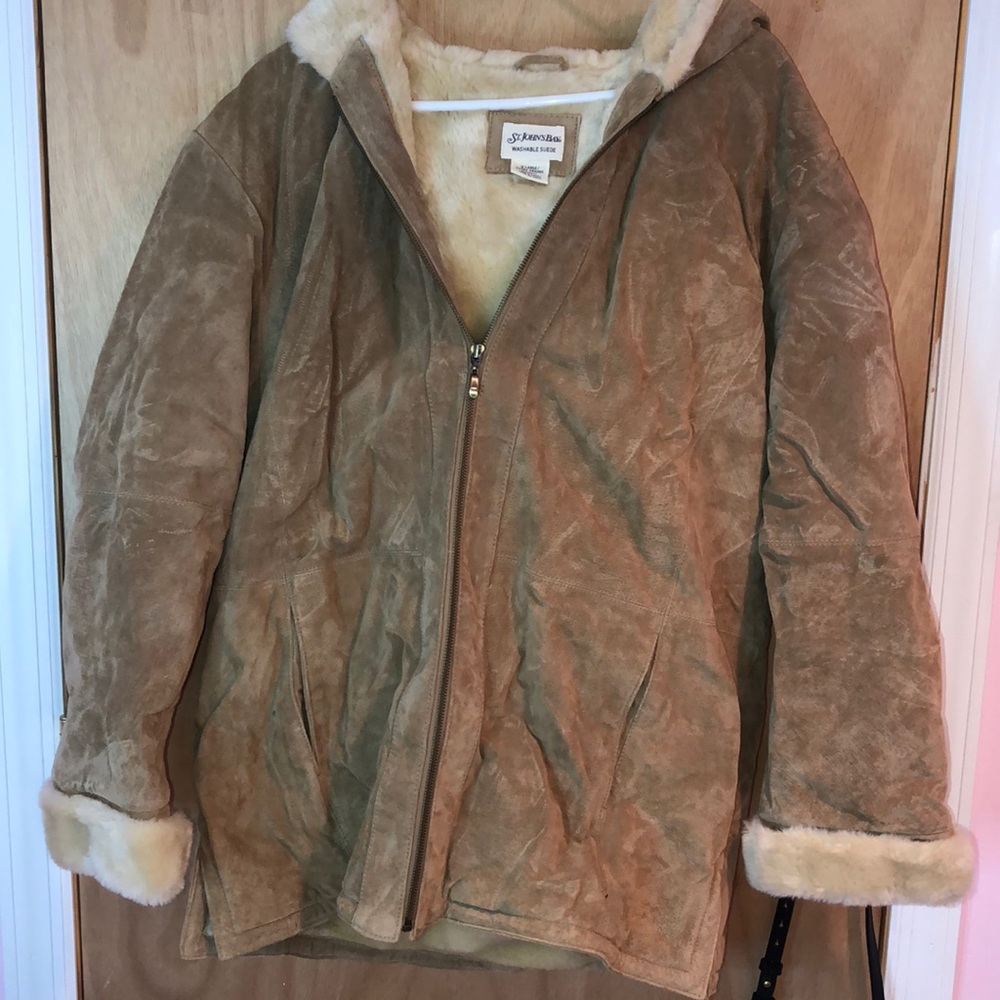 Sueded leather jacket
